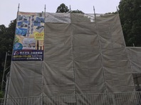 常陸太田市　Ｉ様邸　外壁塗装（架設足場組立）