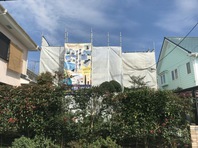 清原台　Ｋ様邸　屋根・外壁塗装（架設足場組立）