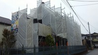 笠間市　K様邸　屋根・付帯塗装（架設足場組立）