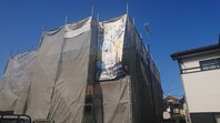 水戸市　Ｔ様邸　外壁塗装（架設足場組立）