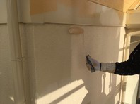 東海村　Ａ様邸　外壁塗装（上塗り）