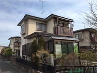 城里町　Ｍ様邸　屋根・外壁塗装（着工前）