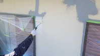 水戸市　Ｈ様邸　外壁塗装（下塗り）