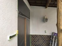 日立市　Ｋ様邸　外壁塗装（下塗り）