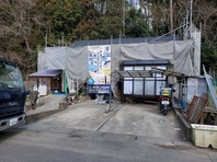 城里町　O様邸　外壁塗装・屋根カバー工法（架設足場組立）