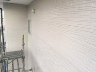 鉾田市　K様邸　外壁塗装（中塗り・上塗り）