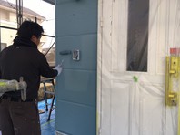 東海村　Ｙ様邸　外壁塗装（上塗り）